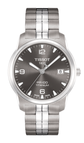 Tissot PR 100 Quartz 38 Titanium / Grey / Bracelet